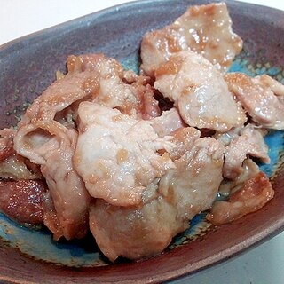 追いがつおつゆで　豚の生姜焼き